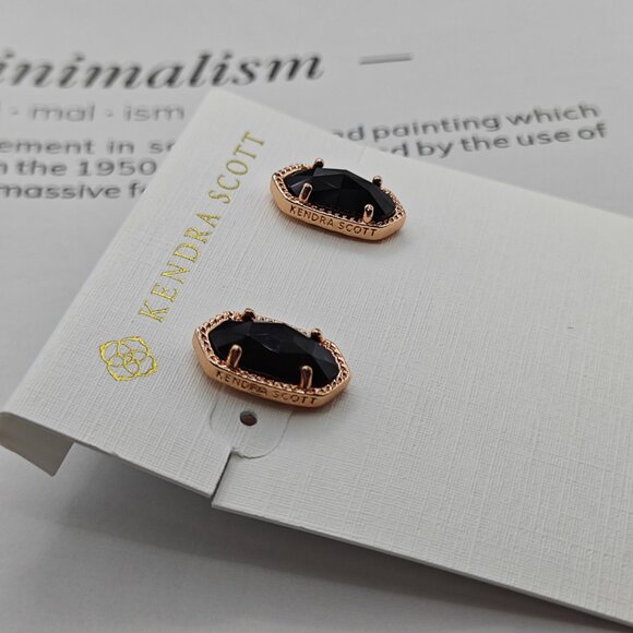 Kendra Scott rose gold stud earrings - Picture 3 of 3